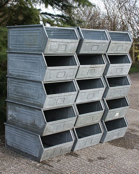 large metal bins for storage